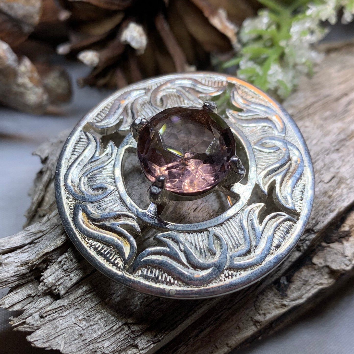 Celtic Brooch, Irish Pin, Scotland Jewelry, Scottish Brooch, Celtic Pin, Ireland Gift, Plaid Pin, Tartan Pin, Wiccan Jewelry, Mom Gift