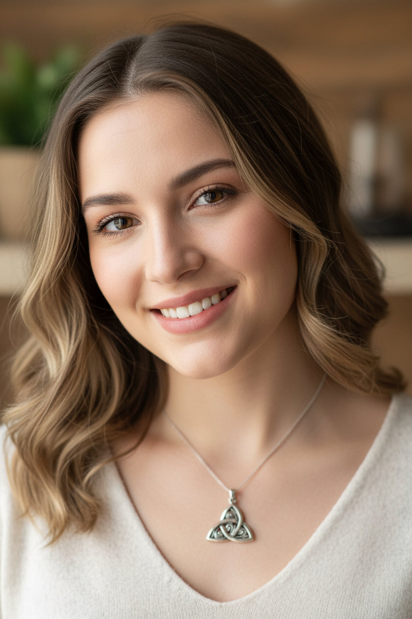 Celtic Knot Necklace, Celtic Pendant, Irish Jewelry, Norse Jewelry, Triquetra Jewelry, Trinity Knot Necklace, Scottish Pendant, Wife Gift