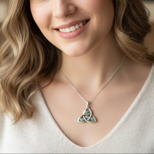 Ancient Wish Celtic Knot Necklace — view 7