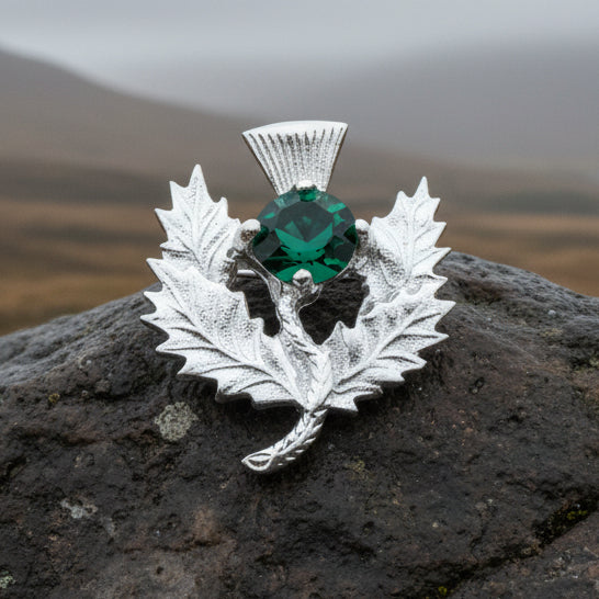 Thistle Brooch, Celtic Jewelry, Scottish Pin, Bridal Jewelry, Anniversary Gift, Tartan Pin, Celtic Brooch, Scotland Jewelry, Outlander Pin