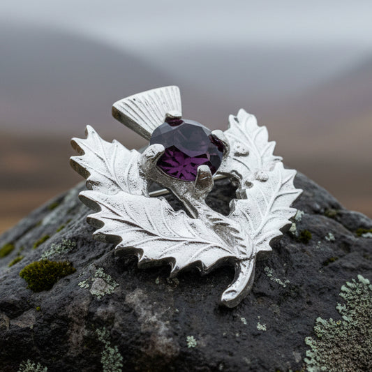 Thistle Brooch, Celtic Jewelry, Scottish Pin, Bridal Jewelry, Anniversary Gift, Tartan Pin, Celtic Brooch, Scotland Jewelry, Outlander Pin