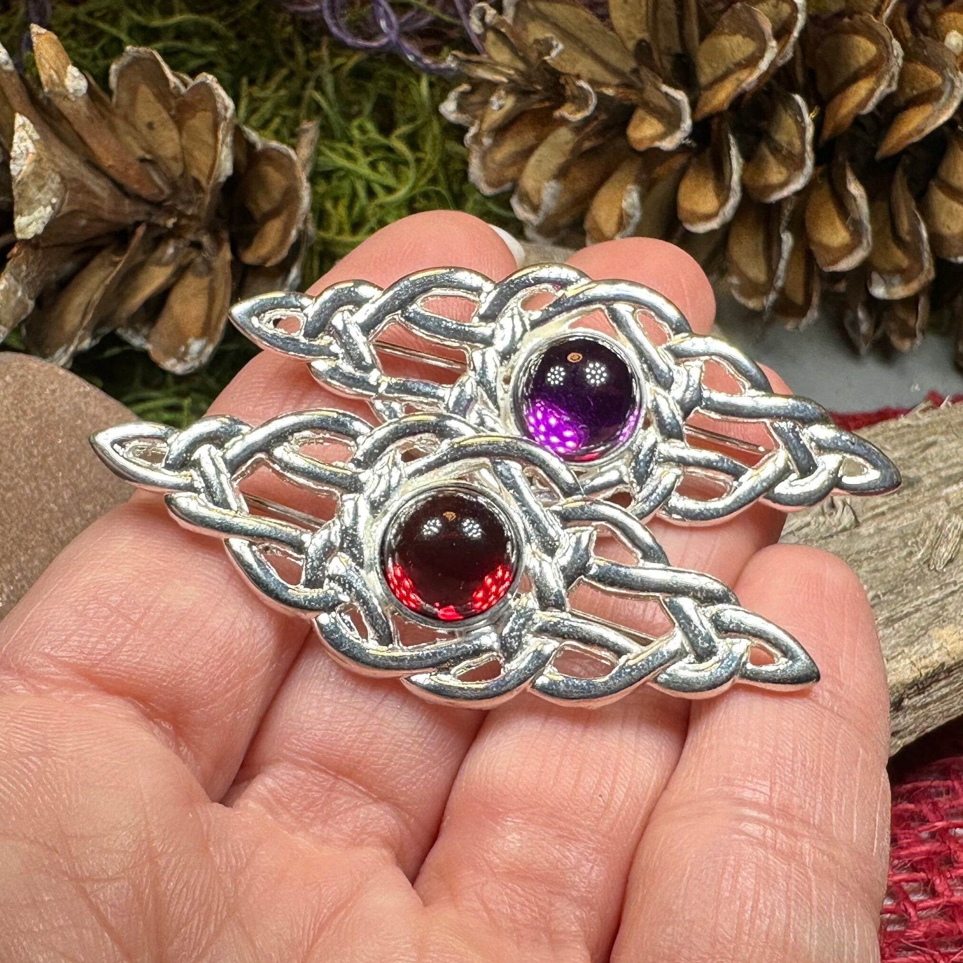 Celtic Brooch, Scottish Bar Pin, Irish Jewelry, Scottish Brooch, Celtic Pin, Ireland Gift, Plaid Pin, Tartan Pin, Wiccan Jewelry, Mom Gift