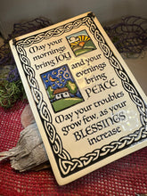 Load image into Gallery viewer, Irish Blessing Wall Art, Ireland Gift, Ceramic Wall Plaque, New Home Gift, Mother&#39;s Day Gift, Wedding Gift, Irish Decor, Religious Prayer
