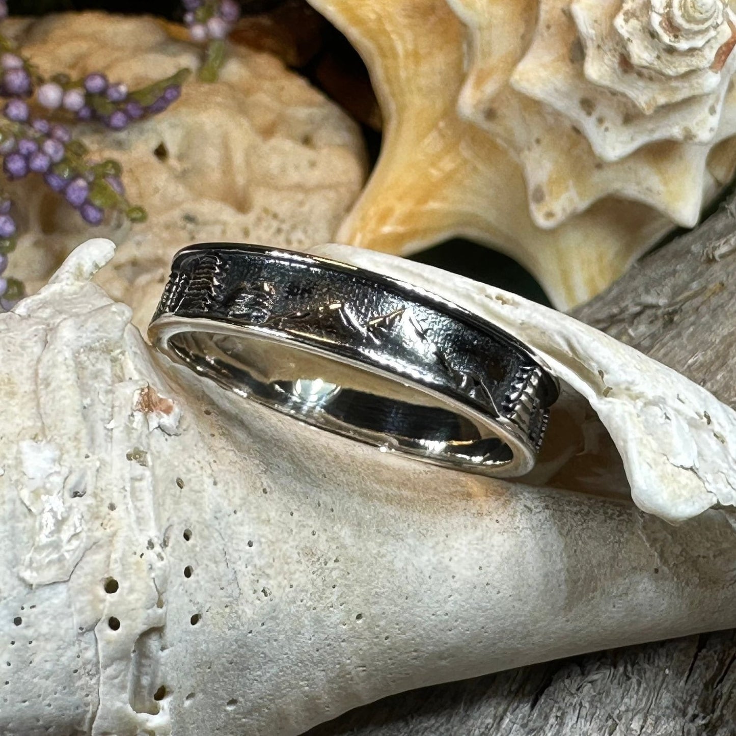 Minimalist Mountain Ring, Scottish Highlands Ring, Celtic Jewelry, Scotland Jewelry, HIker Jewelry, Wiccan Jewelry, Anniversary Gift