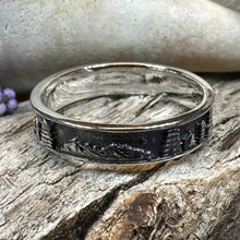Load image into Gallery viewer, Minimalist Mountain Ring, Scottish Highlands Ring, Celtic Jewelry, Scotland Jewelry, HIker Jewelry, Wiccan Jewelry, Anniversary Gift
