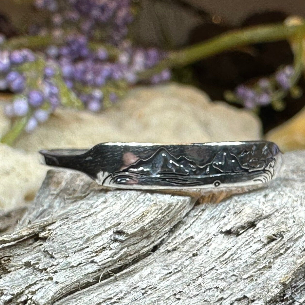 Minimalist Mountain Ring, Scottish Highlands Ring, Celtic Jewelry, Scotland Jewelry, HIker Jewelry, Wiccan Jewelry, Anniversary Gift
