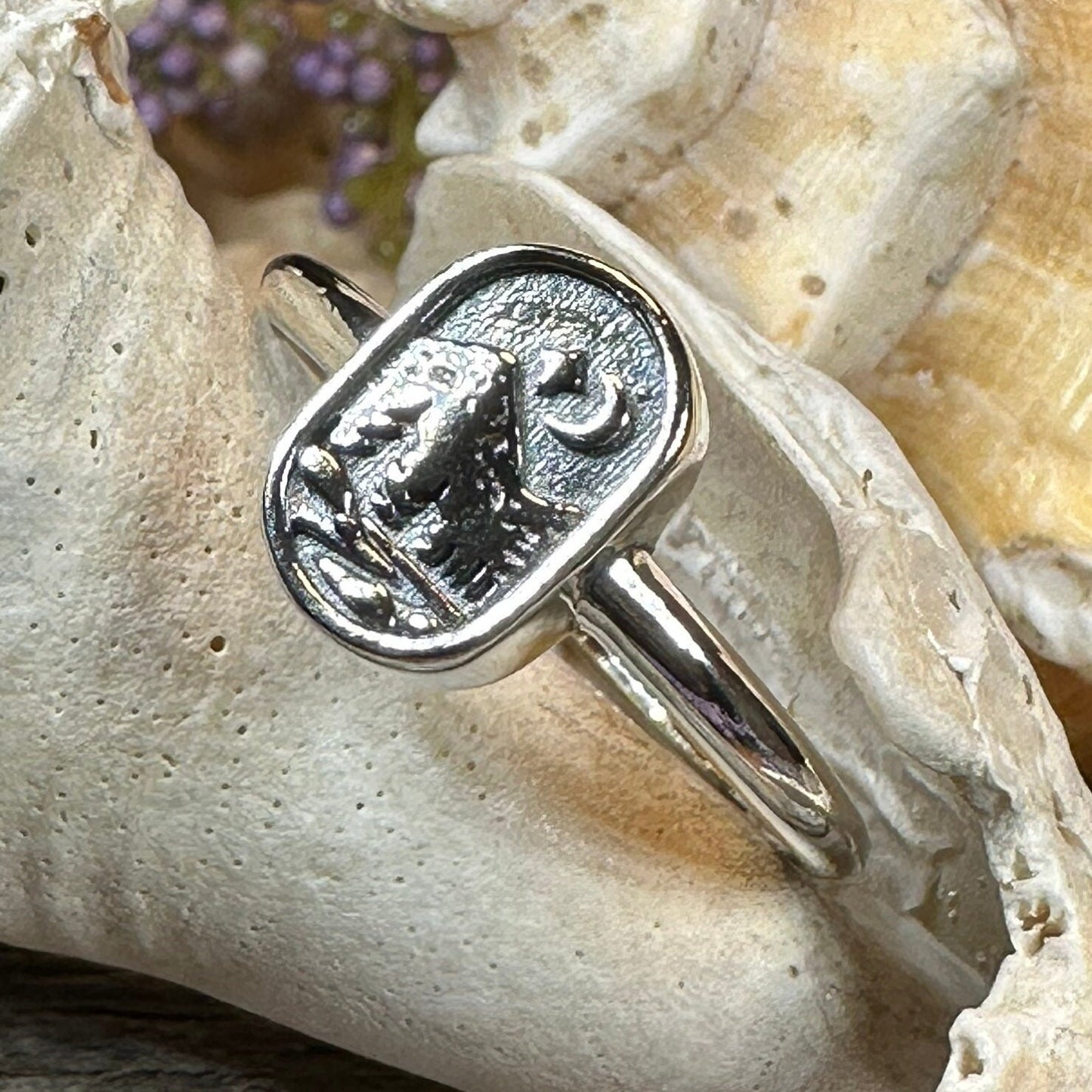 Minimalist Mountain Ring, Scottish Highlands Ring, Celtic Jewelry, Scotland Jewelry, HIker Jewelry, Wiccan Jewelry, Anniversary Gift