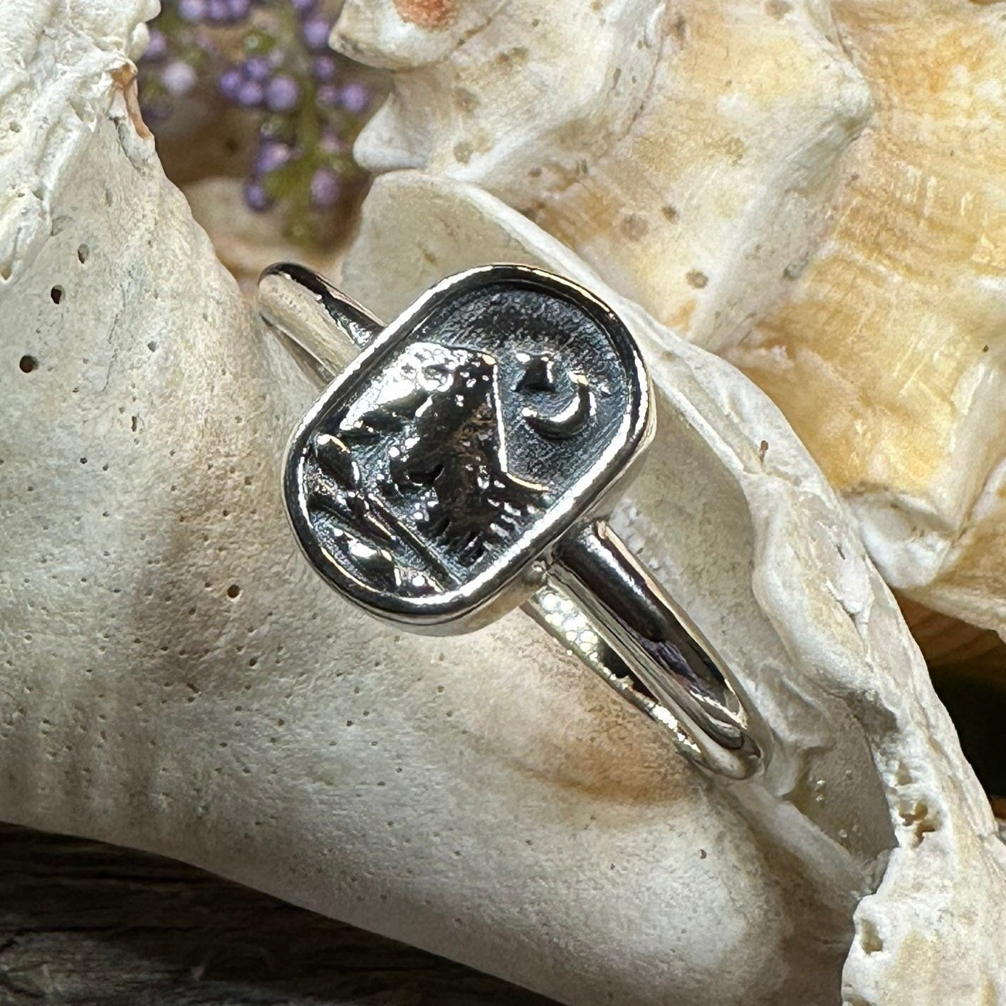Minimalist Mountain Ring, Scottish Highlands Ring, Celtic Jewelry, Scotland Jewelry, HIker Jewelry, Wiccan Jewelry, Anniversary Gift