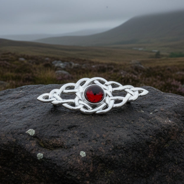 Celtic Brooch, Scottish Bar Pin, Irish Jewelry, Scottish Brooch, Celtic Pin, Ireland Gift, Plaid Pin, Tartan Pin, Wiccan Jewelry, Mom Gift
