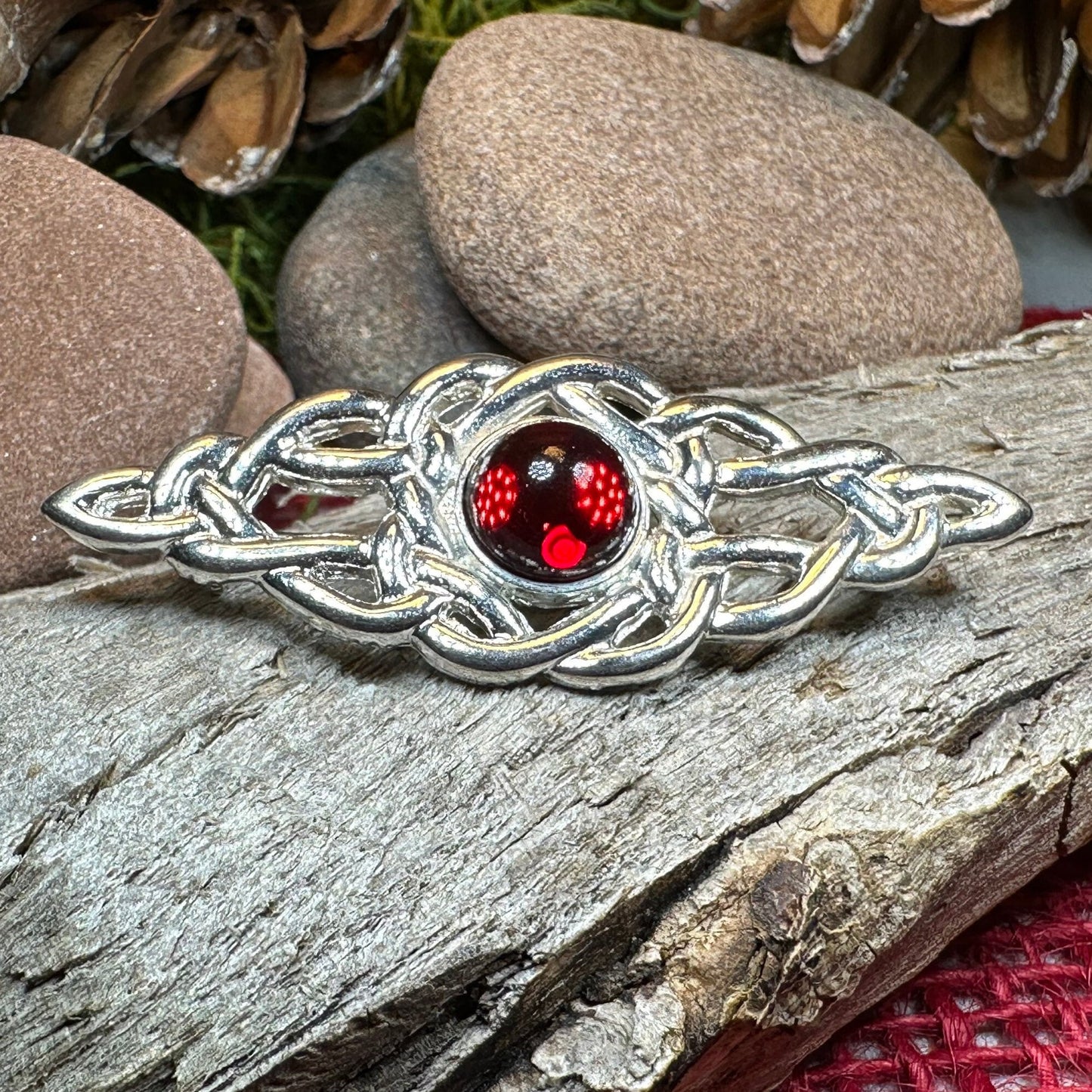 Celtic Brooch, Scottish Bar Pin, Irish Jewelry, Scottish Brooch, Celtic Pin, Ireland Gift, Plaid Pin, Tartan Pin, Wiccan Jewelry, Mom Gift
