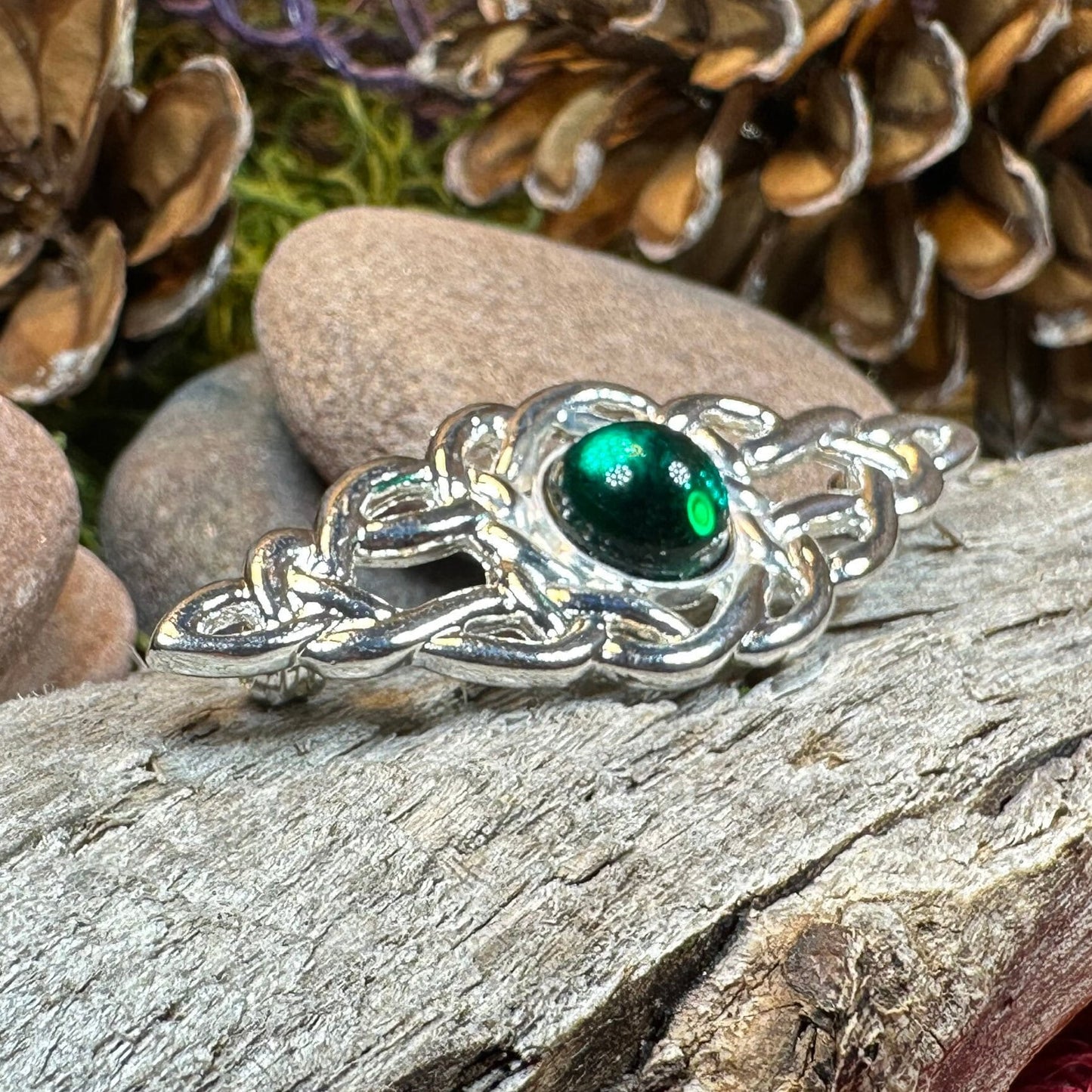 Celtic Brooch, Scottish Bar Pin, Irish Jewelry, Scottish Brooch, Celtic Pin, Ireland Gift, Plaid Pin, Tartan Pin, Wiccan Jewelry, Mom Gift