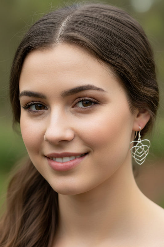 Mother's Knot Earrings, Celtic Knot Earrings, Ireland Jewelry, Dangle Earrings, New Mom Gift, Trinity Knot, Irish Gift, Mother Daughter Gift