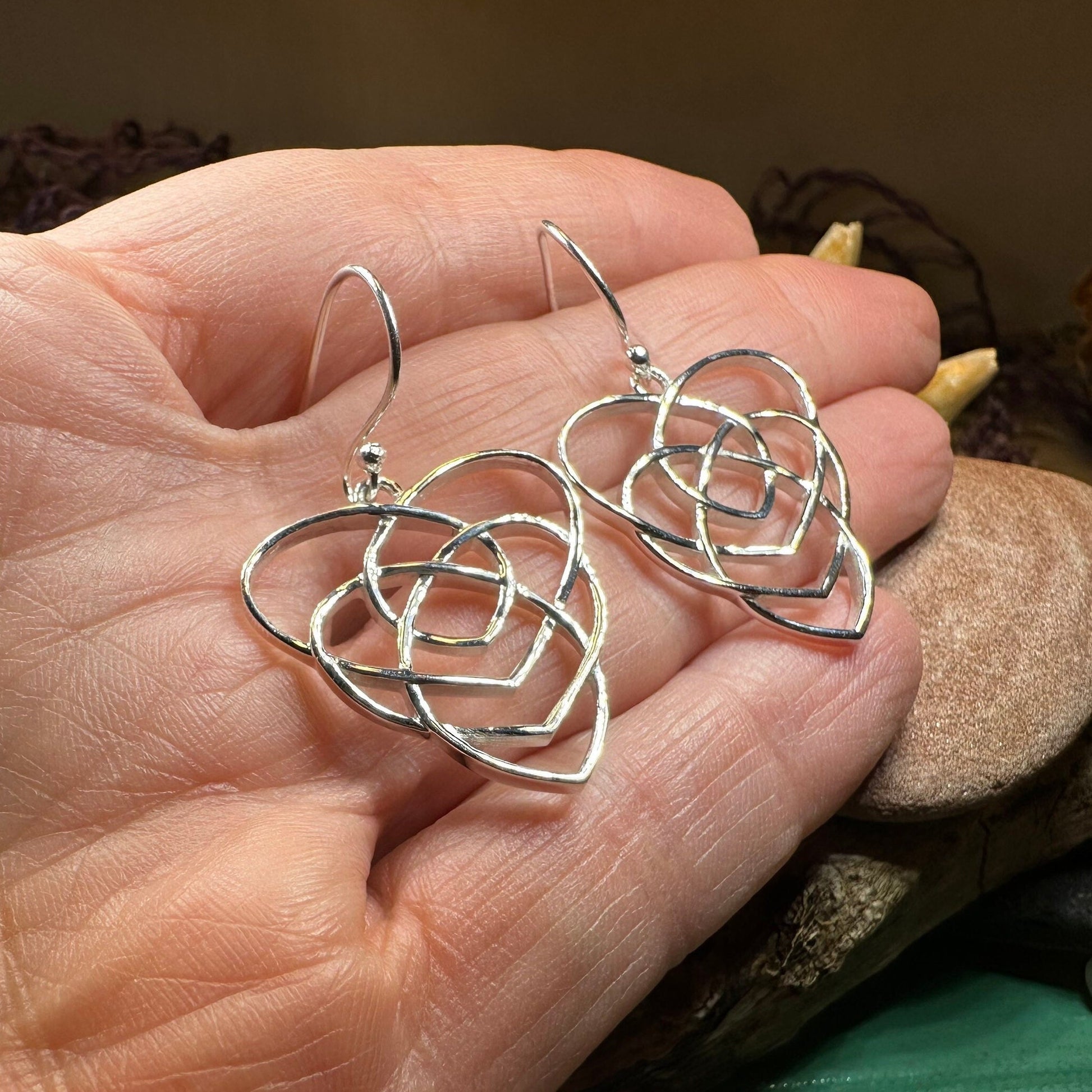 Eislyn Celtic Mother's Knot Earrings — view 4