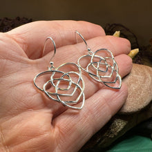 Load image into Gallery viewer, Mother&#39;s Knot Earrings, Celtic Knot Earrings, Ireland Jewelry, Dangle Earrings, New Mom Gift, Trinity Knot, Irish Gift, Mother Daughter Gift
