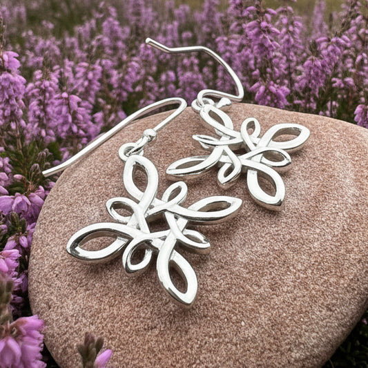 Star Knot Earrings, Irish Jewelry, Celtic Earrings, Scotland Jewelry, Anniversary Gift, Mom Gift, Wife Gift, Norse Jewelry, Girl's Gift