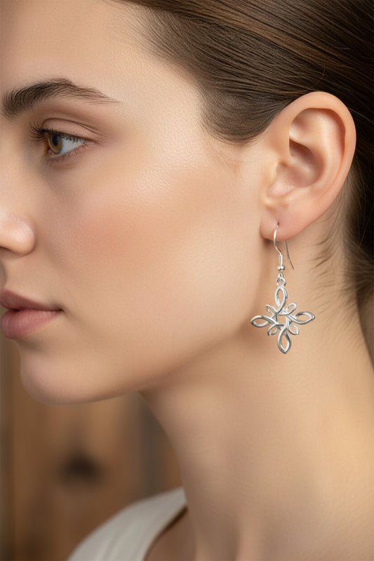 Marsic Celtic Star Knot Earrings for Women — view 8
