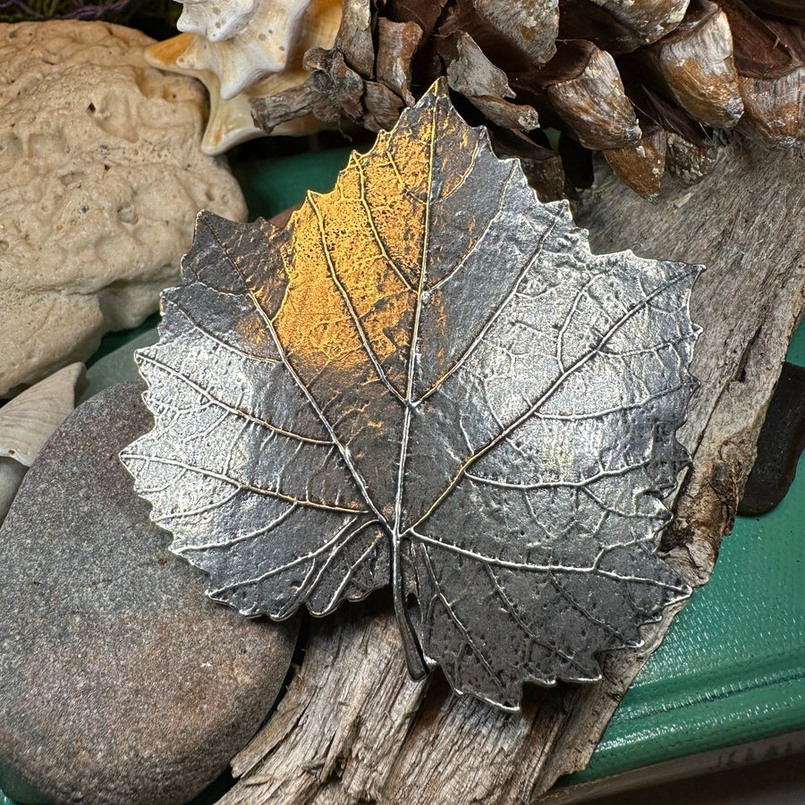 Grape Leaf Hair Clip, Celtic Barrette, Wine Jewelry, Pagan Jewelry, Friendship Gift, Wiccan Jewelry, Leaf Clip, Nature Barrette, Grape Leaf