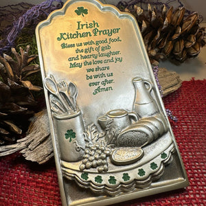 Irish Blessing Wall Art, Ireland Gift, Kitchen Wall Plaque, New Home Gift, Chef Gift, Wedding Gift, Irish Kitchen Decor, Religious Prayer