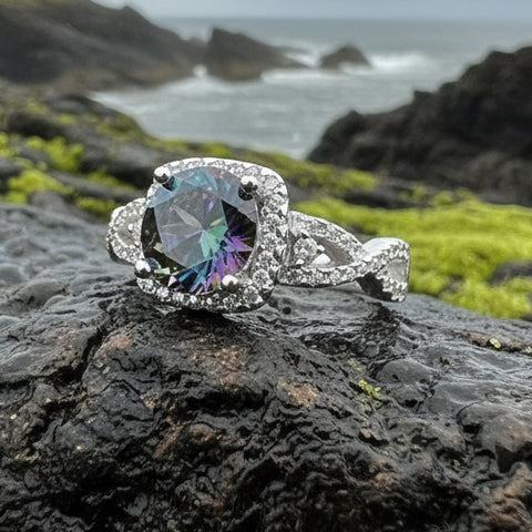 Gemstones 凛 Tourmaline Tanzanite Byzantine Shield Ring – Brooke Gregson US