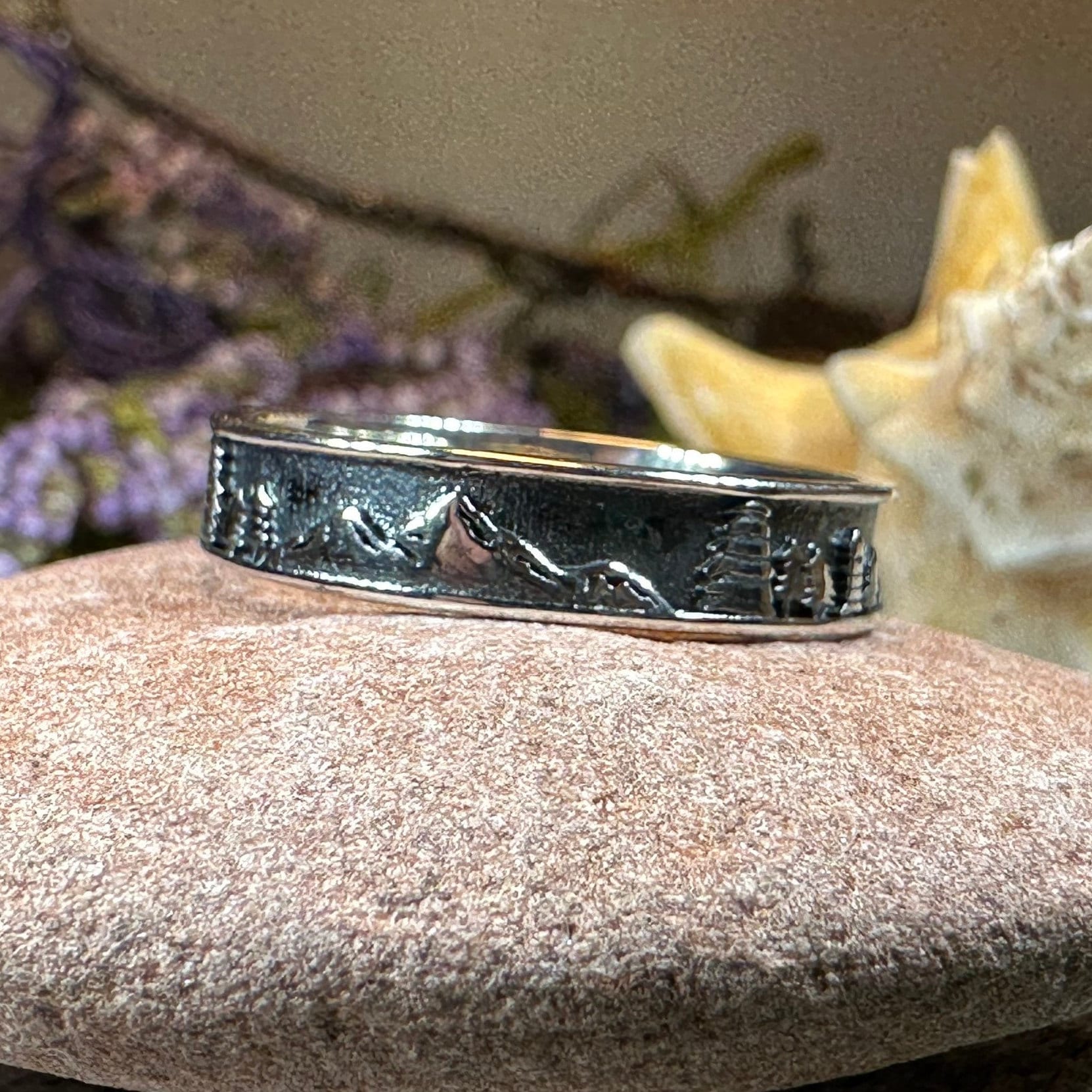 Minimalist Mountain Ring, Scottish Highlands Ring, Celtic Jewelry, Scotland Jewelry, HIker Jewelry, Wiccan Jewelry, Anniversary Gift