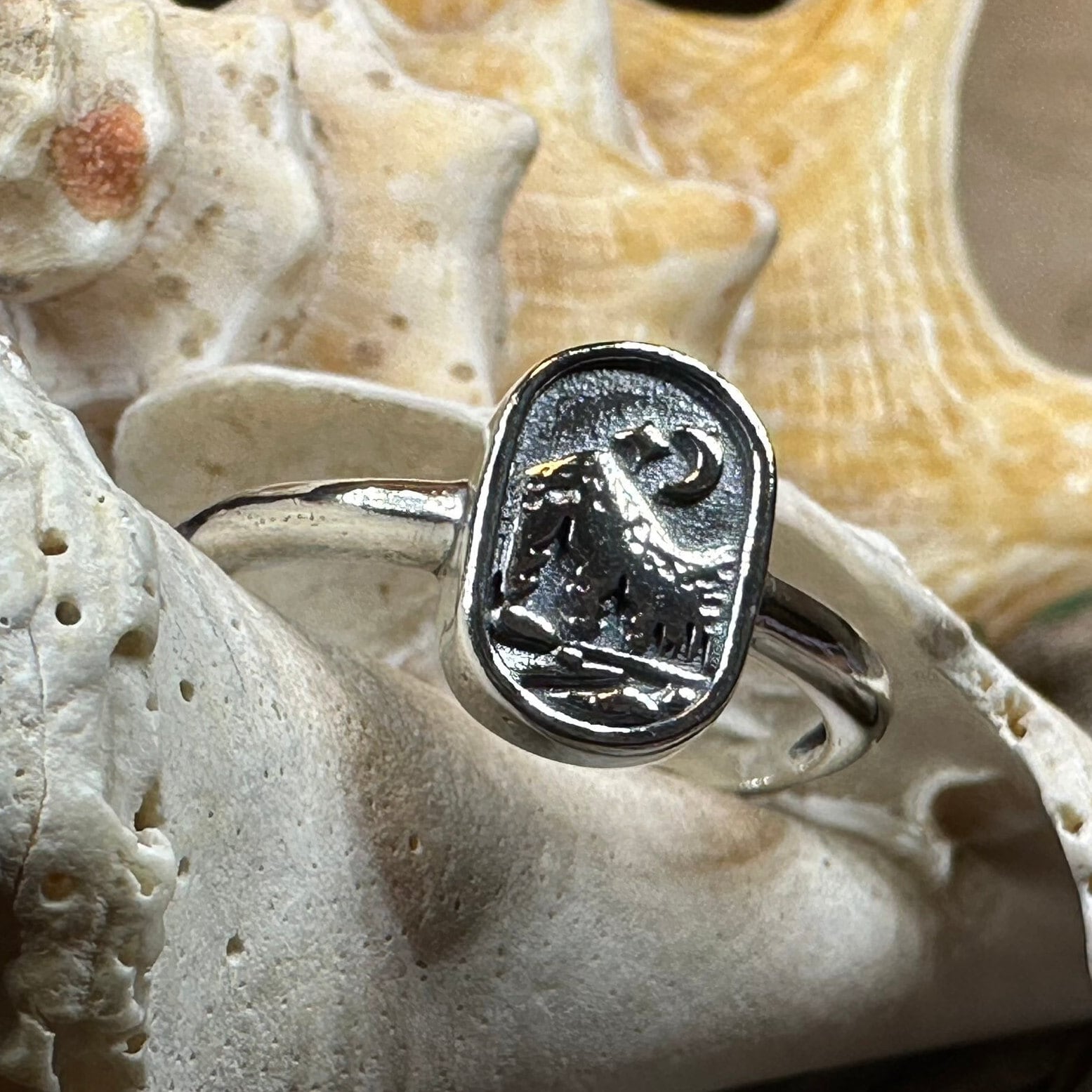 Minimalist Mountain Ring, Scottish Highlands Ring, Celtic Jewelry, Scotland Jewelry, HIker Jewelry, Wiccan Jewelry, Anniversary Gift