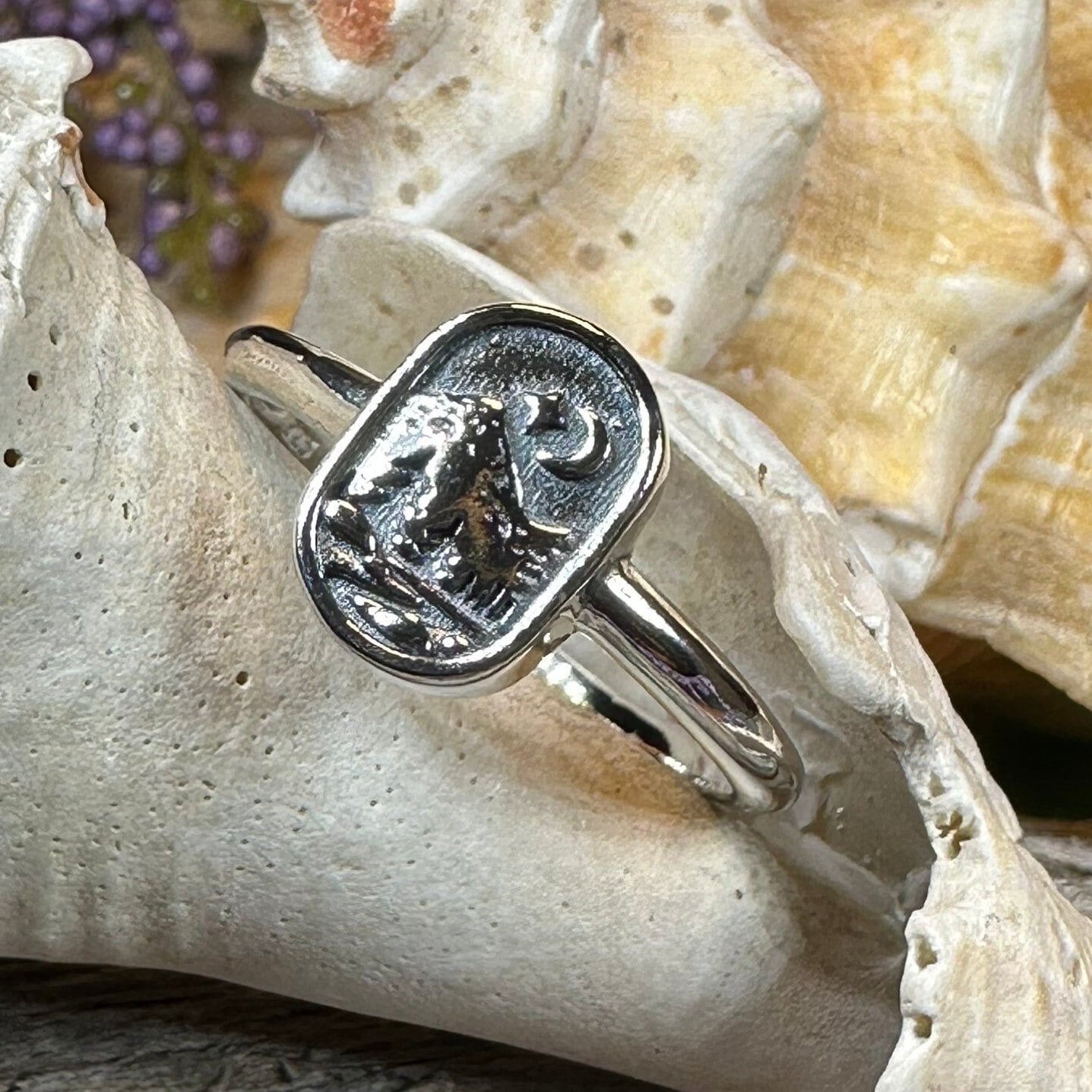 Minimalist Mountain Ring, Scottish Highlands Ring, Celtic Jewelry, Scotland Jewelry, HIker Jewelry, Wiccan Jewelry, Anniversary Gift