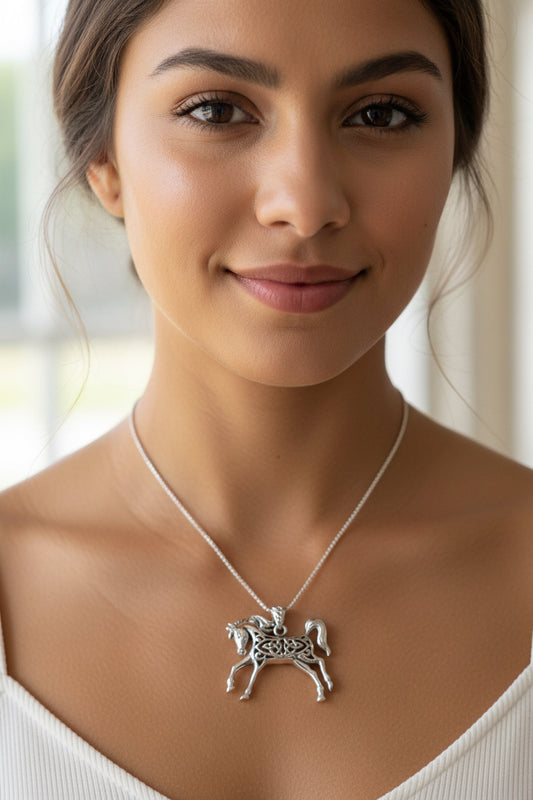 Celtic Spirit Horse Necklace — view 3