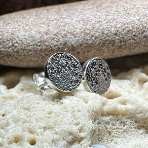 Moon Earrings, Realistic Moon Stud Earrings, Celestial Jewelry, Nature Jewelry, Full Moon Post Earrings, Silver Earrings, Astrology Lover