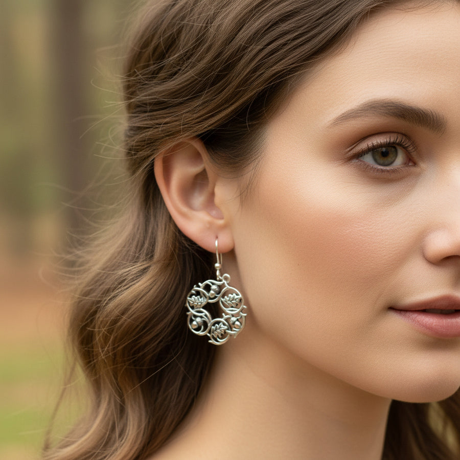 Oak Leaf Earrings, Celtic Jewelry, Acorn Jewelry, Ireland Gift, IrishJewelry, Scotland Jewelry, Leaf Jewelry, Woodland Gift, Graduation Gift