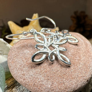 Star Knot Earrings, Irish Jewelry, Celtic Earrings, Scotland Jewelry, Anniversary Gift, Mom Gift, Wife Gift, Norse Jewelry, Girl's Gift