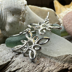Star Knot Earrings, Irish Jewelry, Celtic Earrings, Scotland Jewelry, Anniversary Gift, Mom Gift, Wife Gift, Norse Jewelry, Girl's Gift