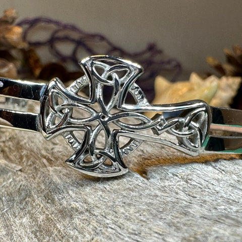 Load image into Gallery viewer, Celtic Cross Bracelet, Celtic Jewelry, Irish Jewelry, Scottish Jewelry, Cuff Bracelet, Anniversary Gift, Norse Jewelry, Ireland Gift

