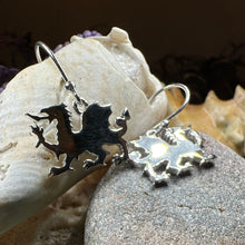 Load image into Gallery viewer, Welsh Dragon Earrings, Celtic Jewelry, Wales Jewelry, Dragon Jewelry, Mom Gift, Wife Gift, Anniversary Gift, Dragon Earrings, Wales Gift

