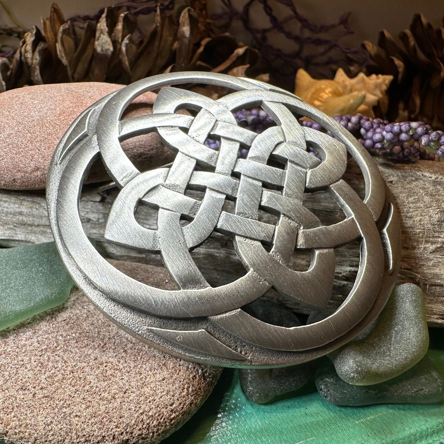 Cathedral Celtic Knot Brooch — view 3