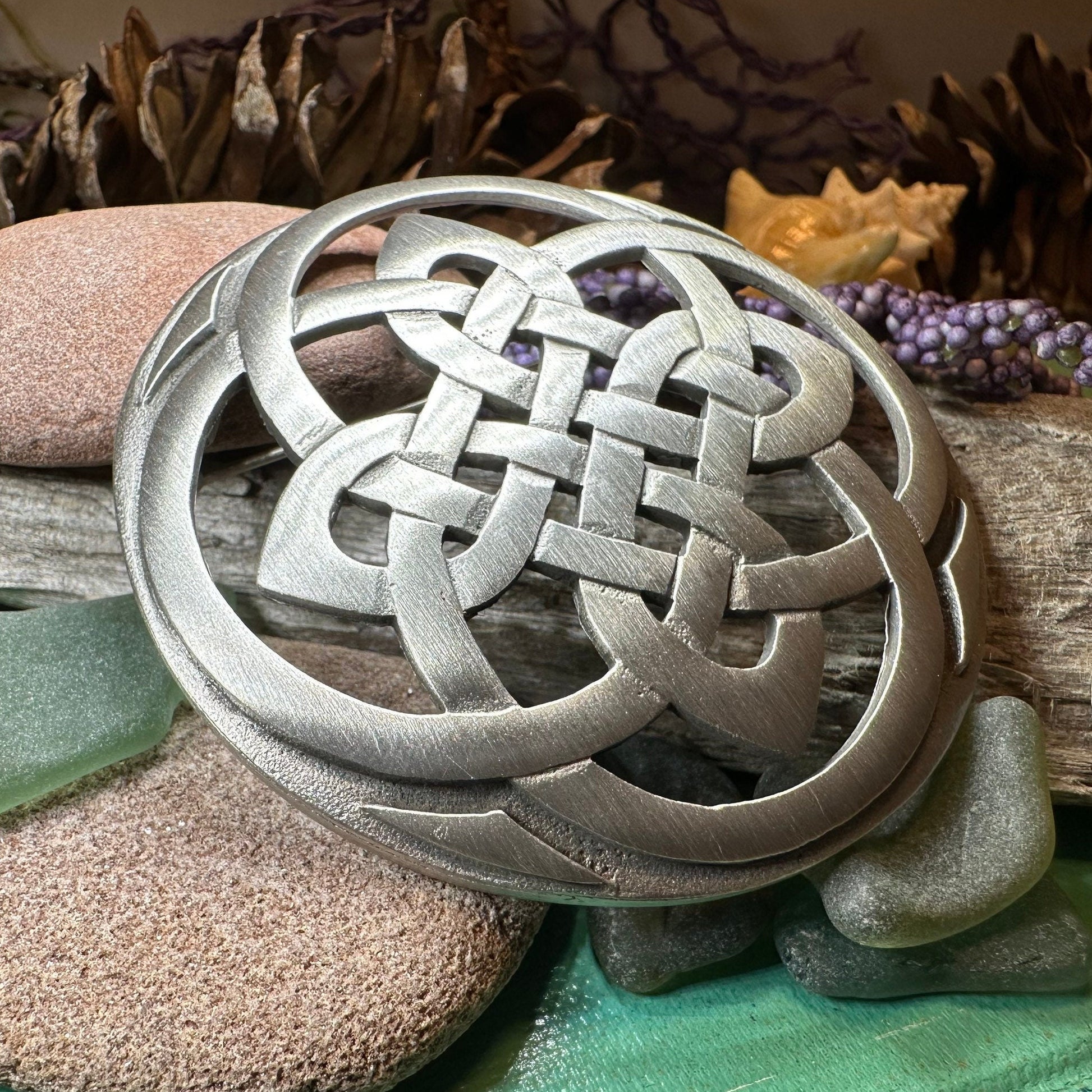 Cathedral Celtic Knot Brooch — view 3