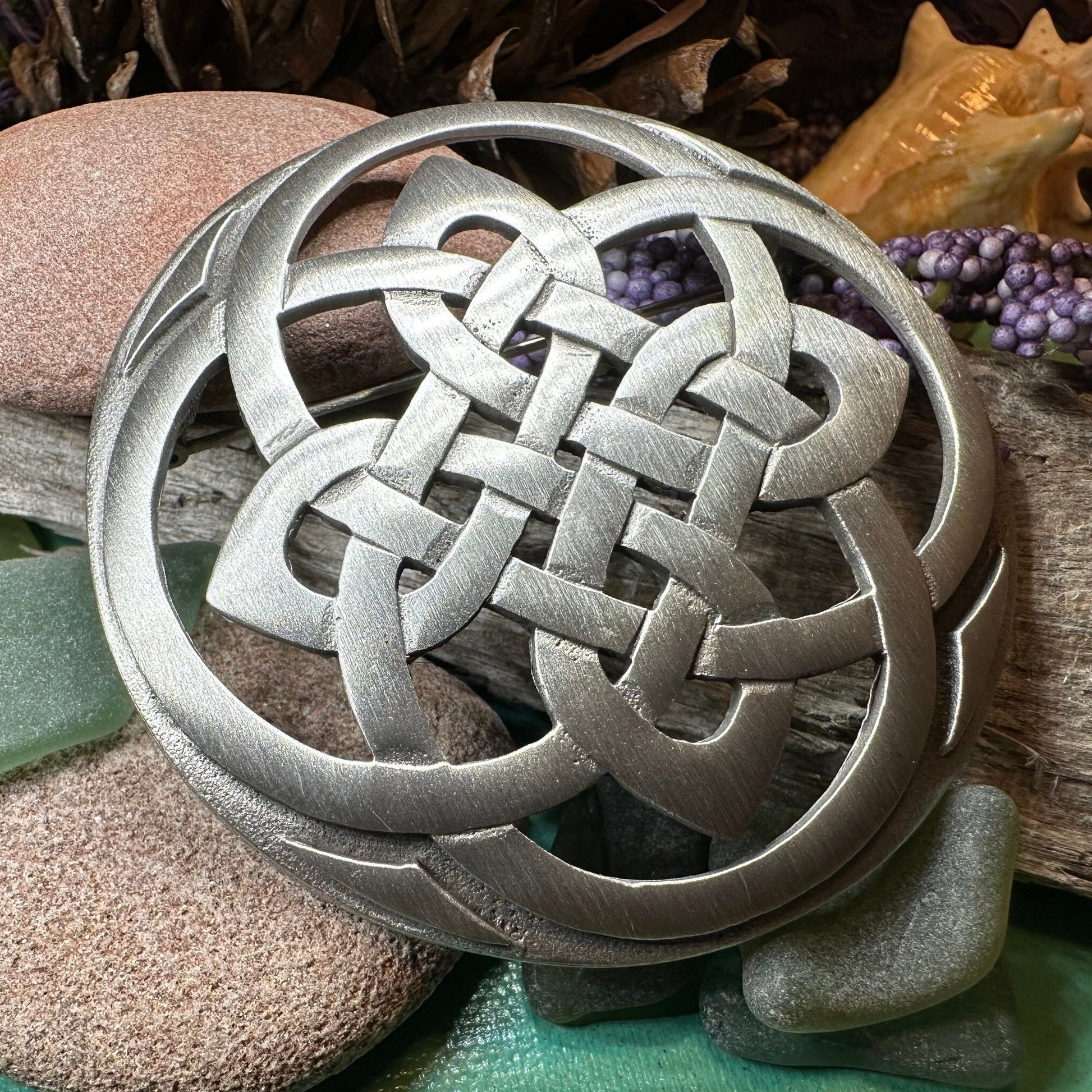 Cathedral Celtic Knot Brooch — view 7