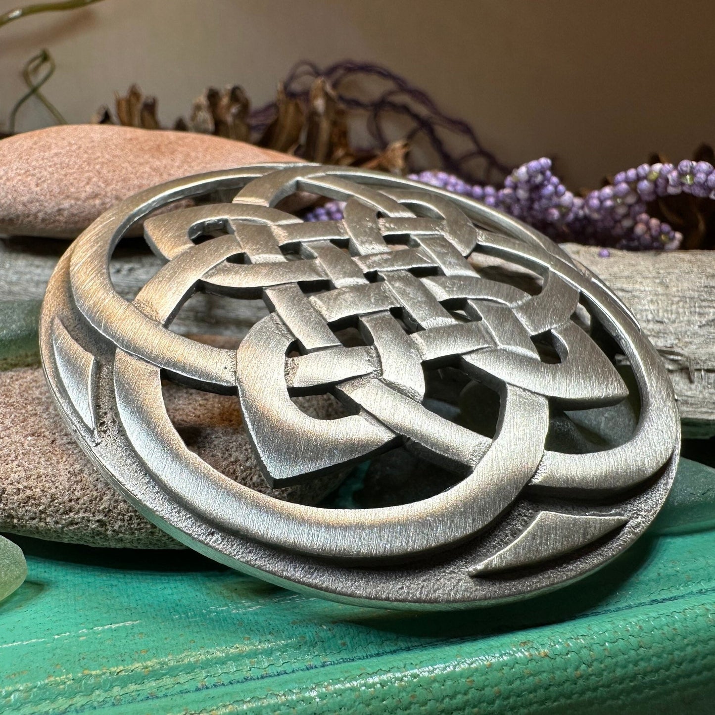 Cathedral Celtic Knot Brooch — view 10