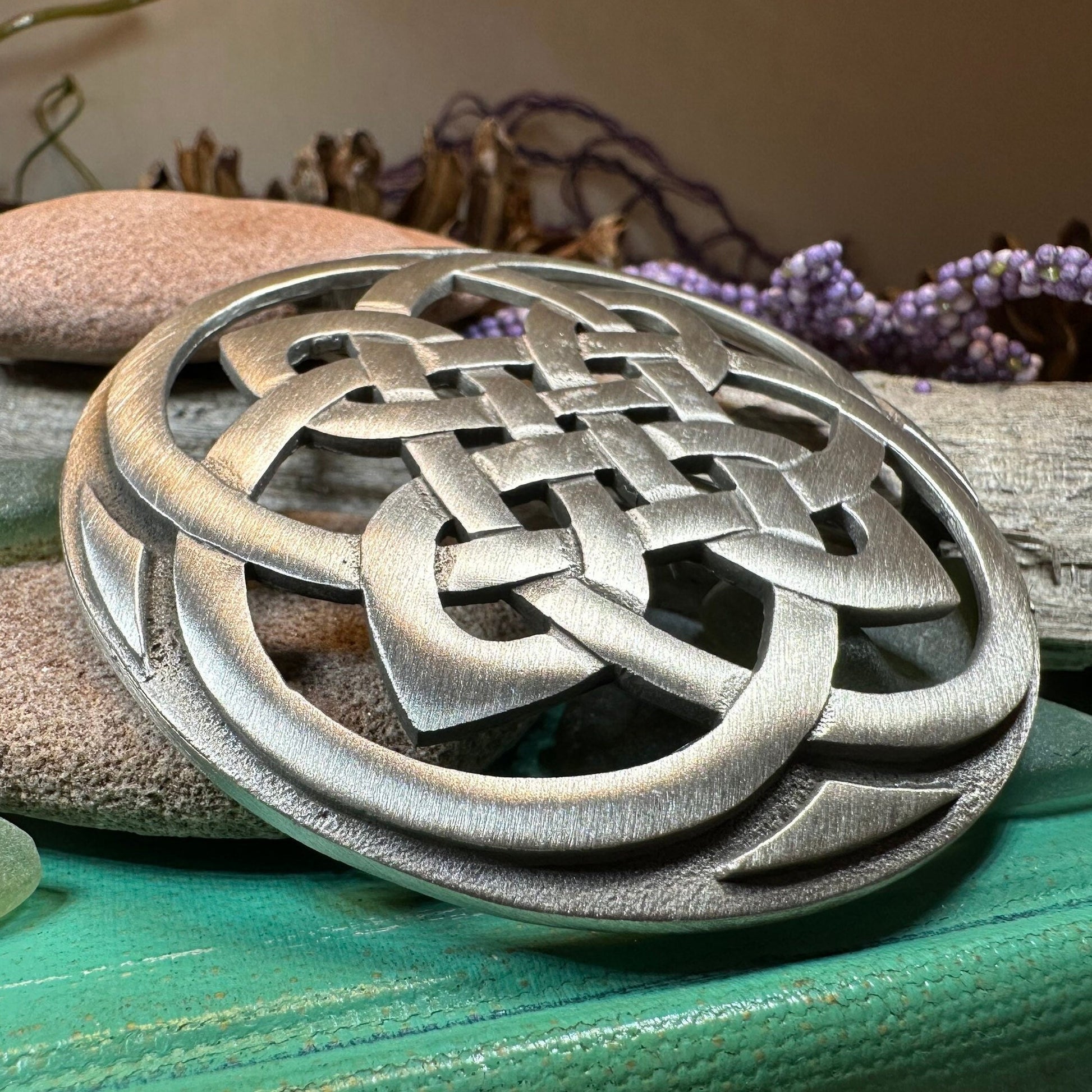 Cathedral Celtic Knot Brooch — view 10