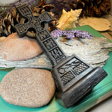 Load image into Gallery viewer, Monasterboice Celtic Cross, Turf High Cross, Irish Cross Statue, Ireland Gift, Irish Turf, Housewarming Gift, New Home Gift, Confirmation
