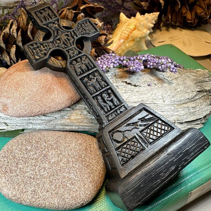 Monasterboice Celtic Cross, Turf High Cross, Irish Cross Statue, Ireland Gift, Irish Turf, Housewarming Gift, New Home Gift, Confirmation