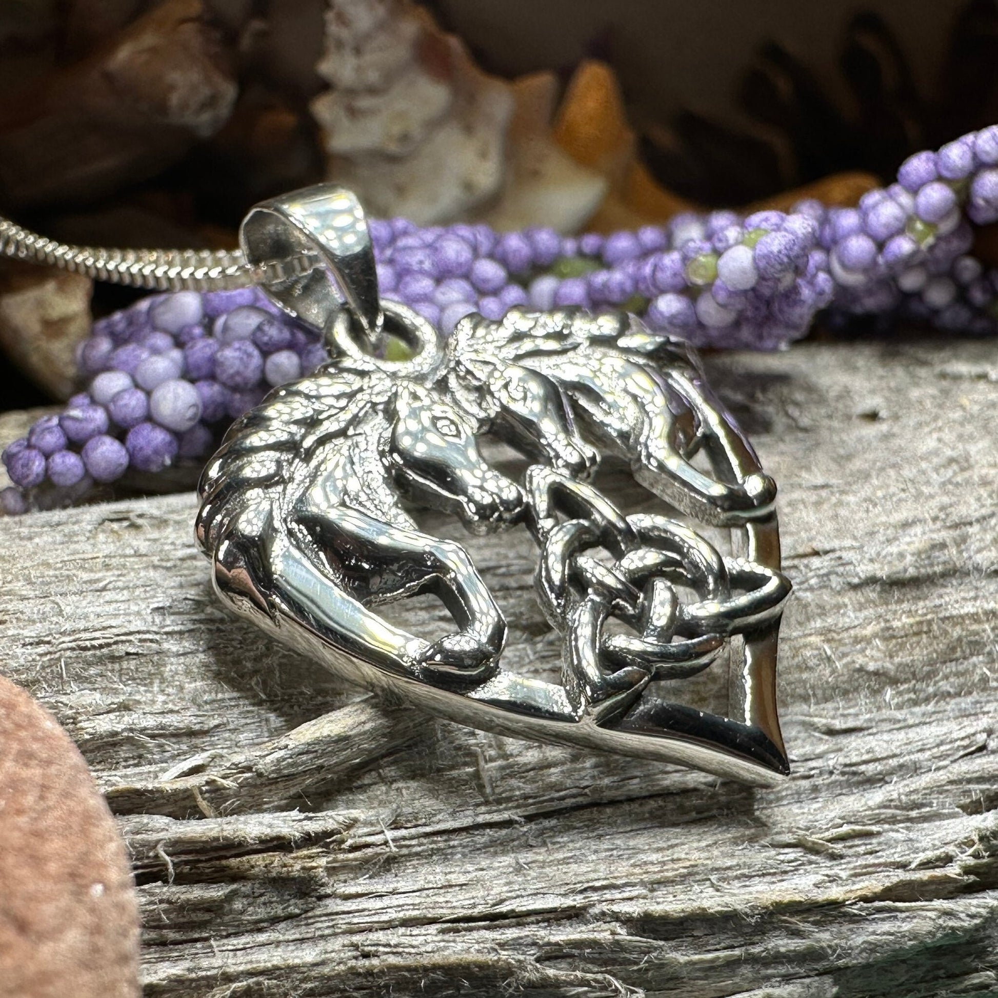 Cheval Celtic Horse Necklace — view 4