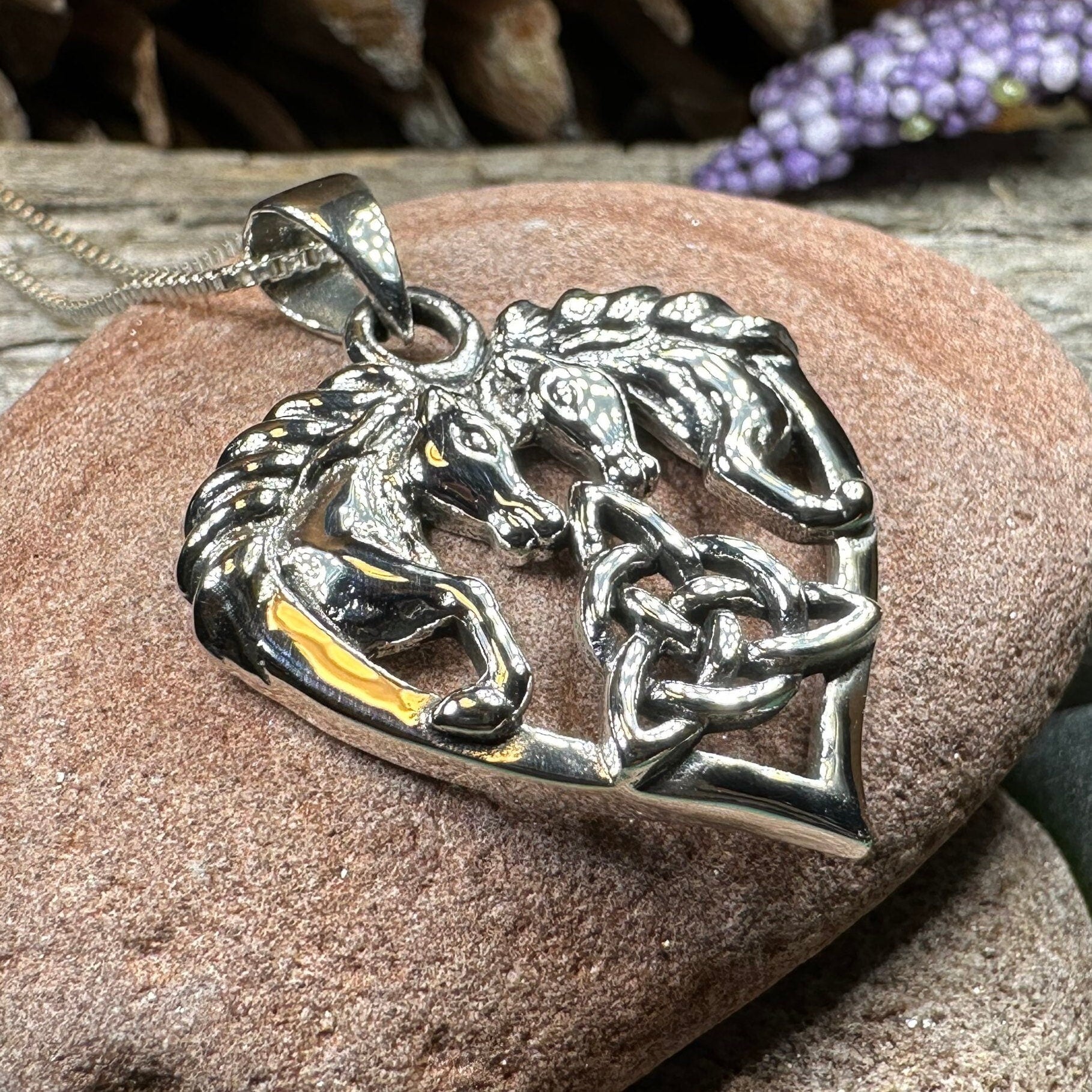 Cheval Celtic Horse Necklace — view 3
