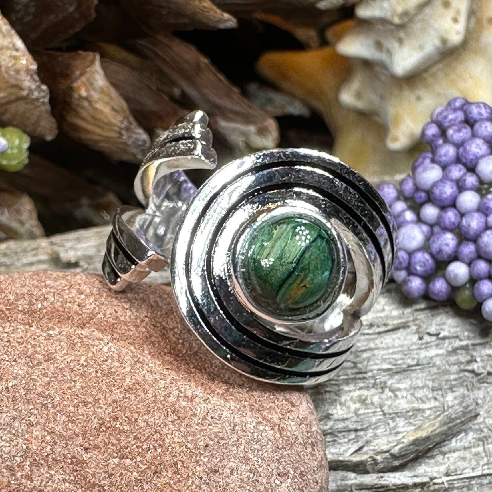 Scottish Heathergems Celtic Wrap Ring - Handmade in Scotland — view 8
