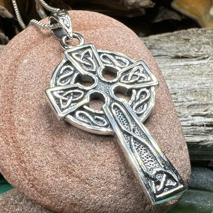Celtic Cross Necklace, Cross Jewelry, Celtic Jewelry, Irish Jewelry, Anniversary Gift, First Communion Cross, Baptism Cross, Ireland Jewelry