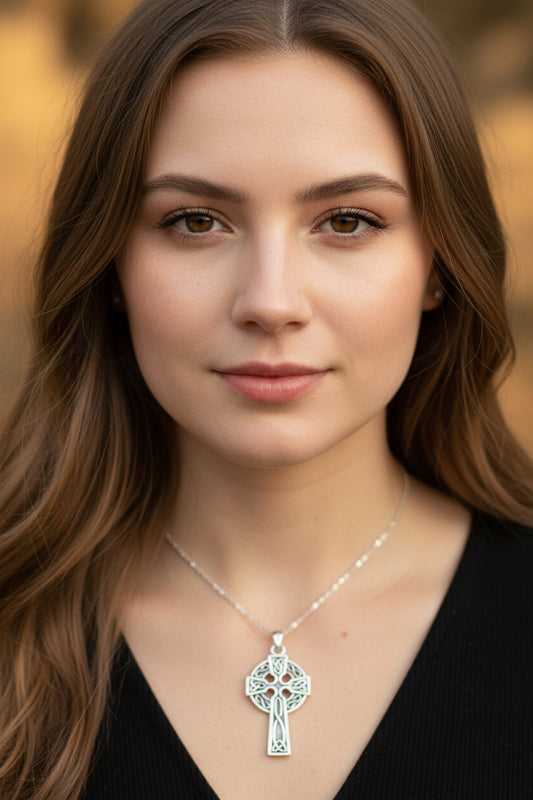 Dedication Celtic Cross Necklace — view 9