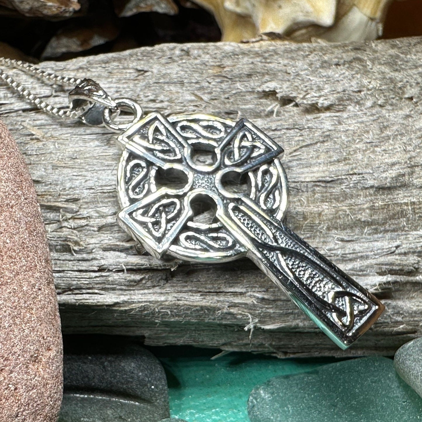 Celtic Cross Necklace, Cross Jewelry, Celtic Jewelry, Irish Jewelry, Anniversary Gift, First Communion Cross, Baptism Cross, Ireland Jewelry