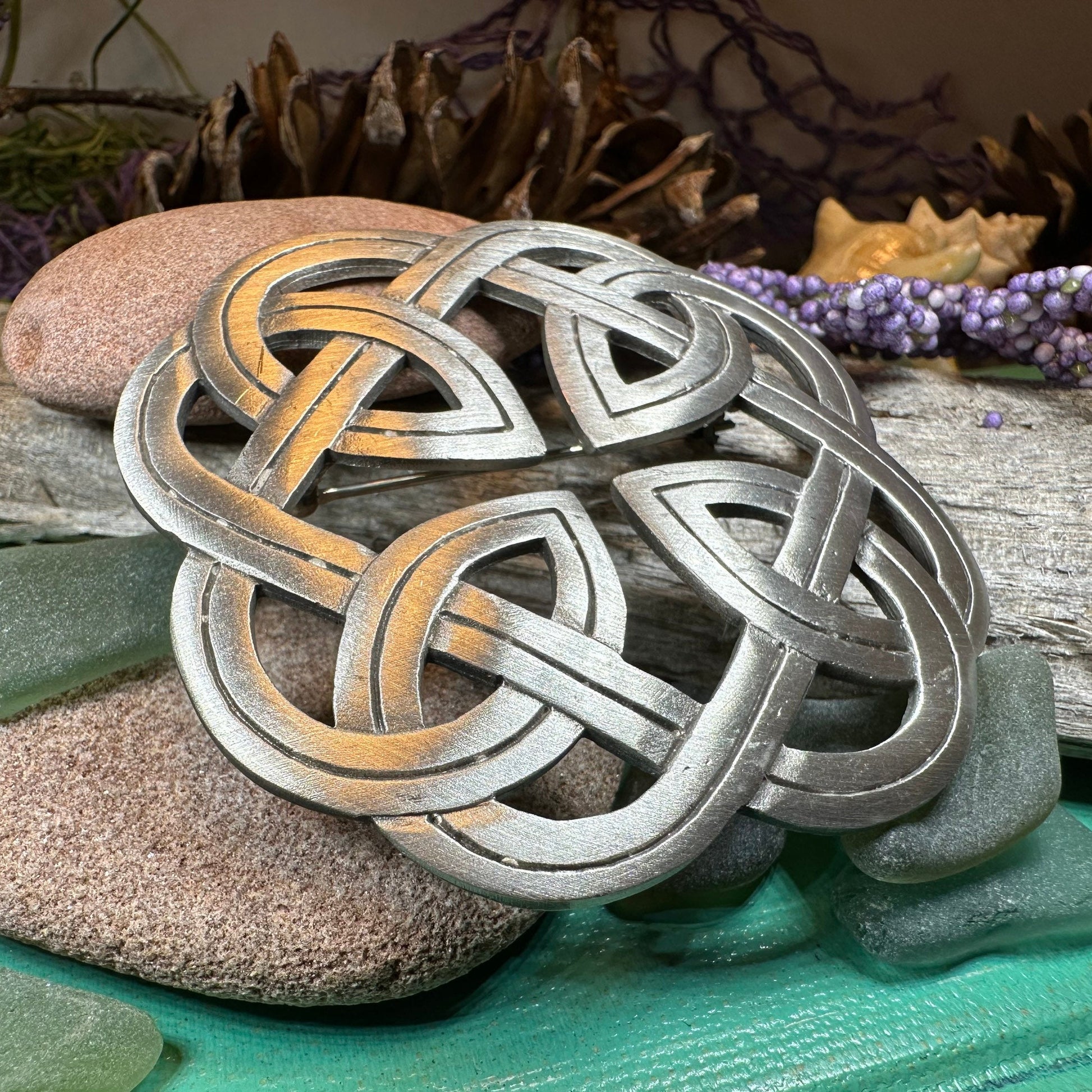 Celtic Knot Brooch, Celtic Pin, Tartan Pin, Wiccan Jewelry, Norse Jewelry, Pagan Jewelry, Ireland Pin, Scotland Jewelry, Viking Jewelry