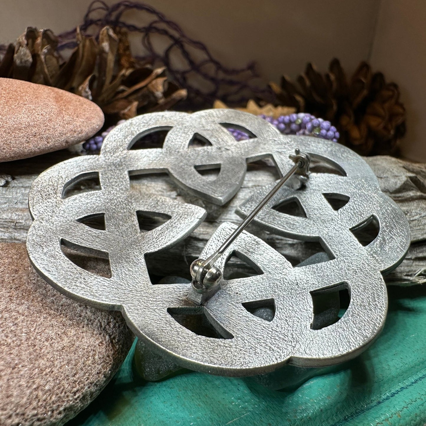 Celtic Knot Brooch, Celtic Pin, Tartan Pin, Wiccan Jewelry, Norse Jewelry, Pagan Jewelry, Ireland Pin, Scotland Jewelry, Viking Jewelry