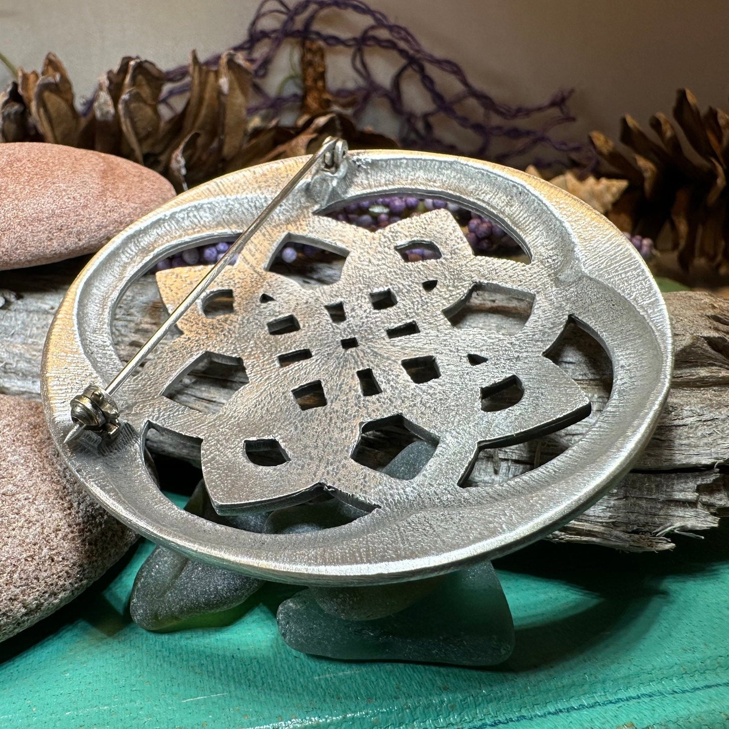 Cathedral Celtic Knot Brooch — view 9