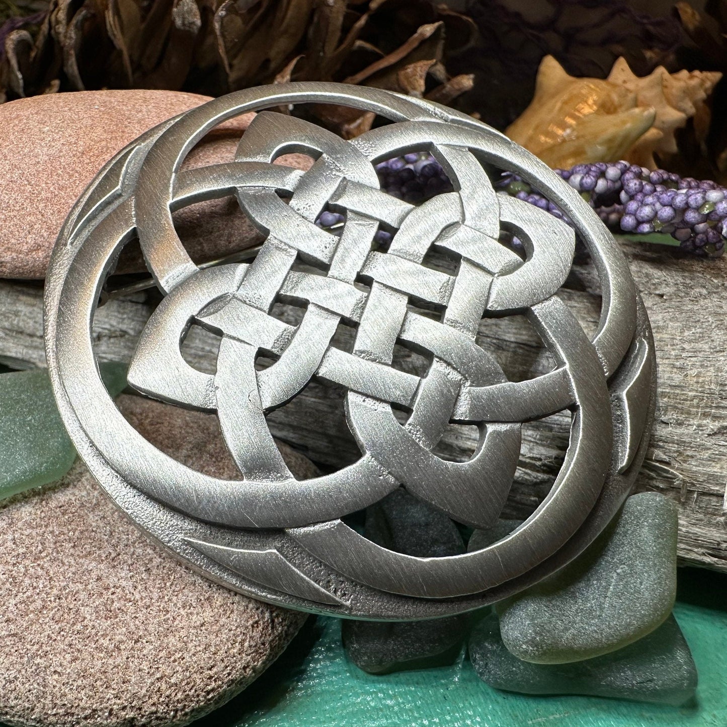 Cathedral Celtic Knot Brooch — view 6